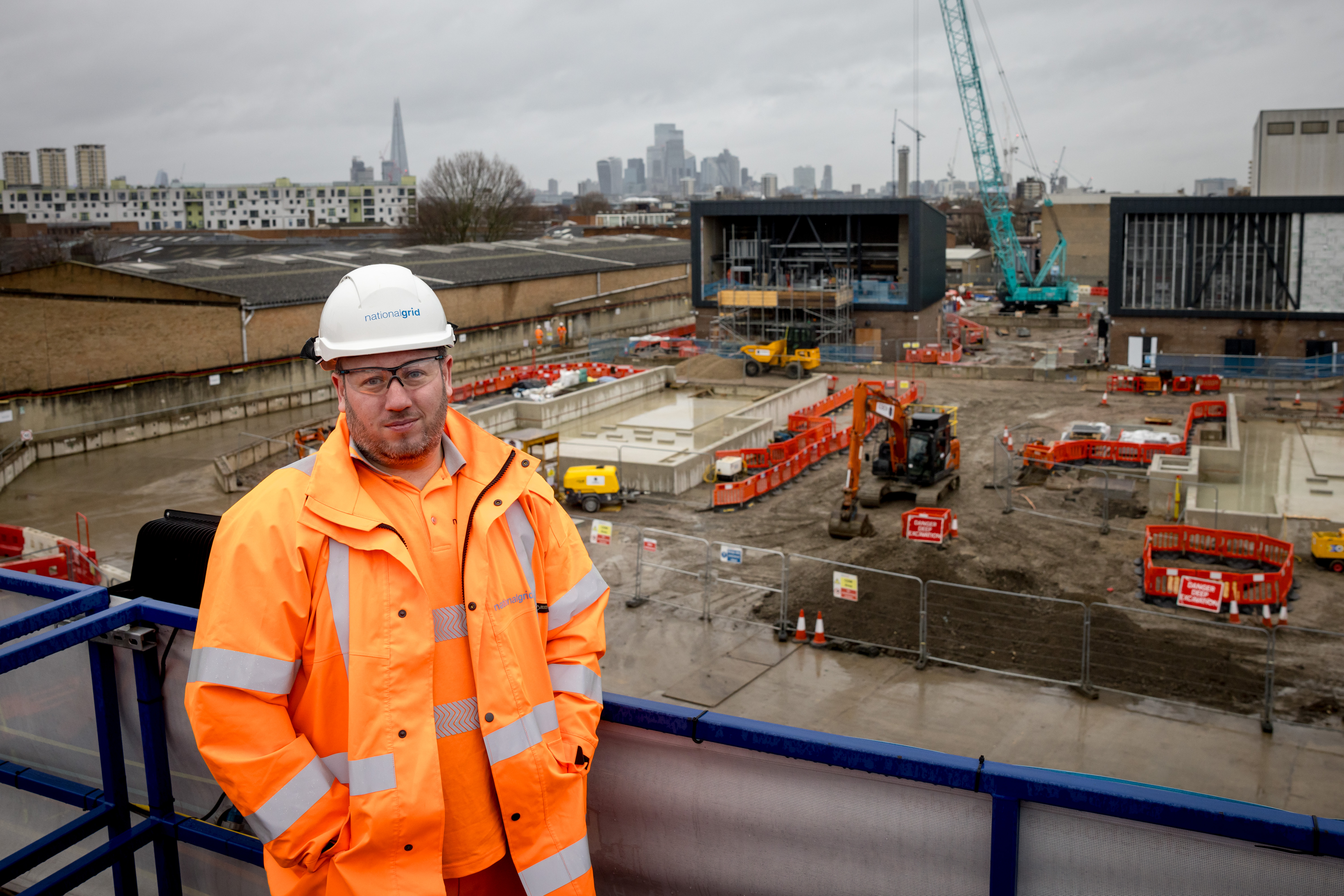 Project director at National Grid's London Power Tunnels New Cross site.
